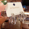 Wholesale Irregular Semi Circular Metal Earrings Ear Accessories Trendy Elegant All Match