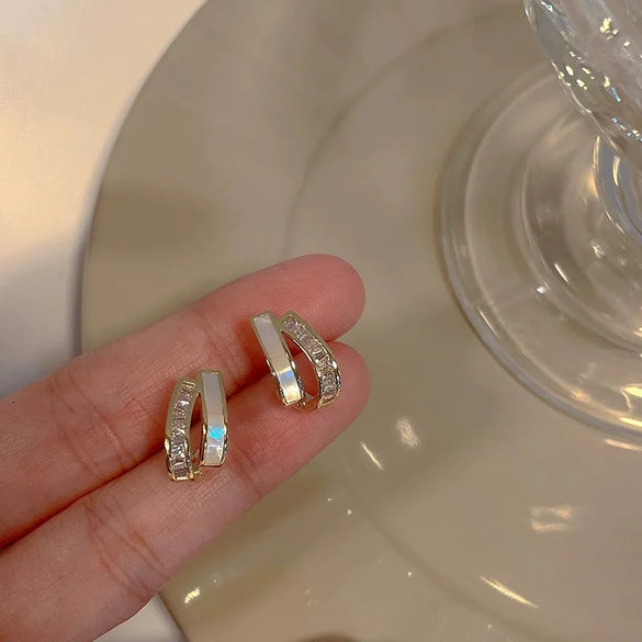 Wholesale Jewelry 1 Pair Simple Style Heart Shape Flower Bow Knot Alloy Rhinestones Earrings