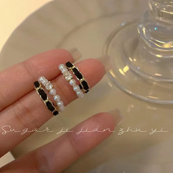 Wholesale Jewelry 1 Pair Simple Style Heart Shape Flower Bow Knot Alloy Rhinestones Earrings