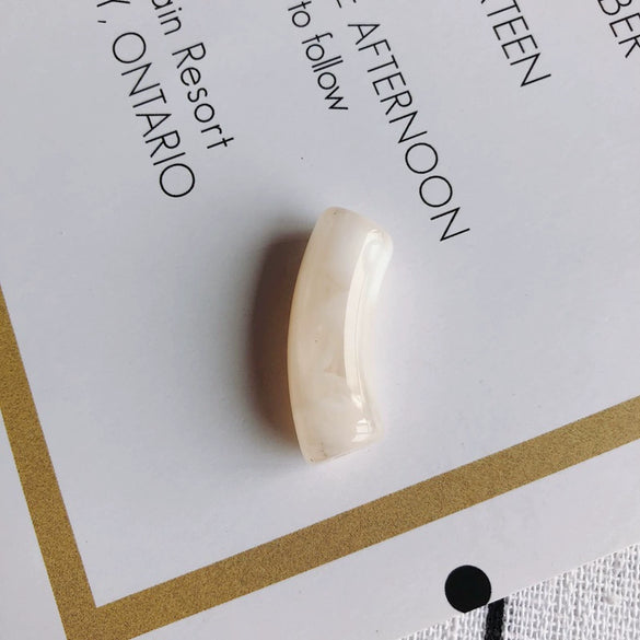 Wholesale Jewelry Accessories Acrylic Plastic Resin Environmental Protection Halo Bent Tube Beads For Earrings Necklace Bracelet