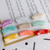 Wholesale Jewelry Accessories Acrylic Plastic Resin Environmental Protection Halo Bent Tube Beads For Earrings Necklace Bracelet