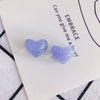 Wholesale Jewelry Accessories Acrylic Resin Candy Color Sparkling Stars Peach Heart Jewelry Material