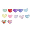Wholesale Jewelry Accessories Acrylic Resin Candy Color Sparkling Stars Peach Heart Jewelry Material
