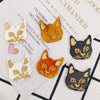 Wholesale Jewelry Accessories Acrylic Resin Kitten Pendant With Carving And Inlay