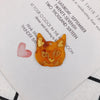 Wholesale Jewelry Accessories Acrylic Resin Kitten Pendant With Carving And Inlay