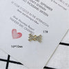 Wholesale Jewelry Accessories Alloy Bow Pendant Electroplated For Earrings Necklaces And Bracelets