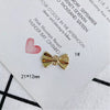 Wholesale Jewelry Accessories Alloy Bow Pendant Electroplated For Earrings Necklaces And Bracelets