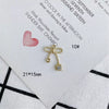 Wholesale Jewelry Accessories Alloy Bow Pendant Electroplated For Earrings Necklaces And Bracelets