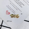 Wholesale Jewelry Accessories Alloy Bow Pendant Electroplated For Earrings Necklaces And Bracelets