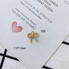 Wholesale Jewelry Accessories Alloy Bow Pendant Electroplated For Earrings Necklaces And Bracelets