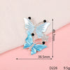 Wholesale Jewelry Accessories Alloy Butterfly Dripping Glue Design