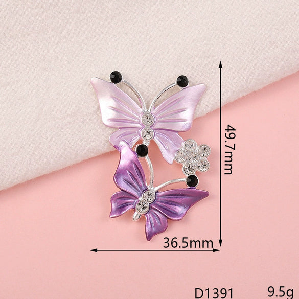 Wholesale Jewelry Accessories Alloy Butterfly Dripping Glue Design