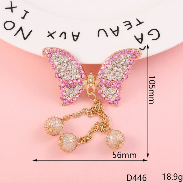 Wholesale Jewelry Accessories Alloy Butterfly Dripping Glue Design