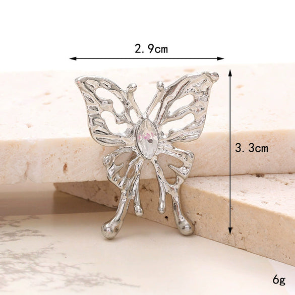 Wholesale Jewelry Accessories Alloy Butterfly Dripping Glue Design
