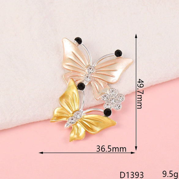 Wholesale Jewelry Accessories Alloy Butterfly Dripping Glue Design