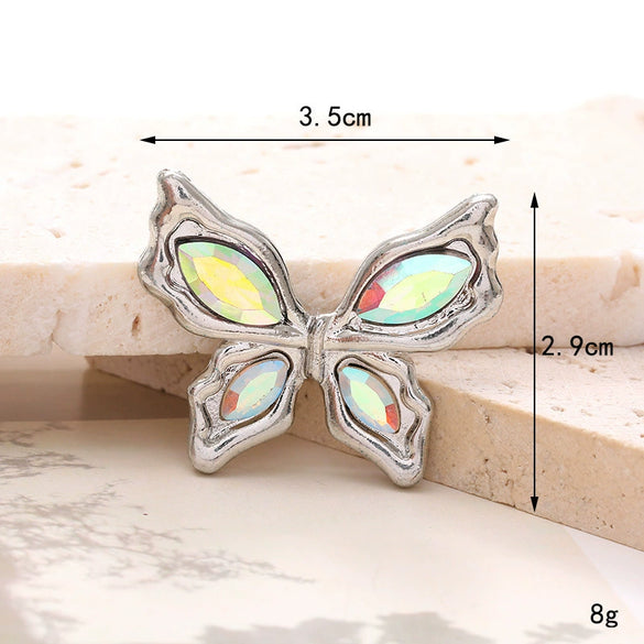 Wholesale Jewelry Accessories Alloy Butterfly Dripping Glue Design