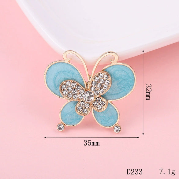 Wholesale Jewelry Accessories Alloy Butterfly Dripping Glue Design
