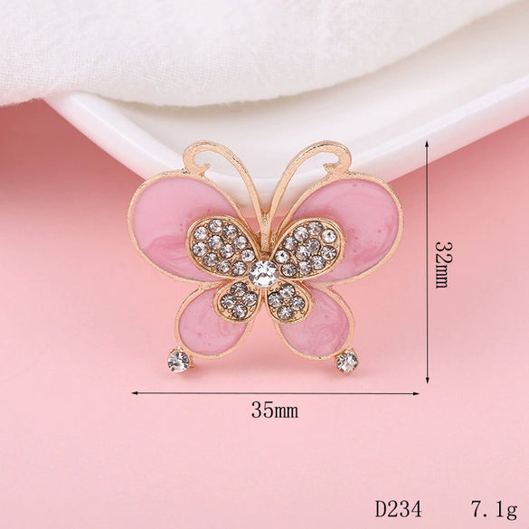 Wholesale Jewelry Accessories Alloy Butterfly Dripping Glue Design