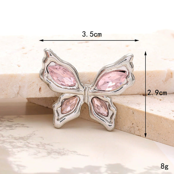 Wholesale Jewelry Accessories Alloy Butterfly Dripping Glue Design