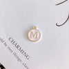 Wholesale Jewelry Accessories Alloy Dripping Oil Round English Letter Necklace Material