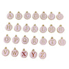Wholesale Jewelry Accessories Alloy Dripping Oil Round English Letter Necklace Material