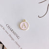 Wholesale Jewelry Accessories Alloy Dripping Oil Round English Letter Necklace Material