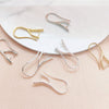 Wholesale Jewelry Accessories Alloy Ear Hook Clip Earrings Accessories Simple Gold Silver Glossy