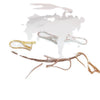 Wholesale Jewelry Accessories Alloy Ear Hook Clip Earrings Accessories Simple Gold Silver Glossy