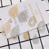 Wholesale Jewelry Accessories Alloy Real Gold Hollow Water Drop Electroplated Jewelry Material For Bracelet Necklace Earrings Pendant