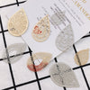 Wholesale Jewelry Accessories Alloy Real Gold Hollow Water Drop Electroplated Jewelry Material For Bracelet Necklace Earrings Pendant