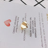 Wholesale Jewelry Accessories Alloy S925 Silver Needle Ring Curved Oval Rectangular Geometric Shape Earrings Electroplated