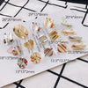 Wholesale Jewelry Accessories Alloy S925 Silver Needle Ring Curved Oval Rectangular Geometric Shape Earrings Electroplated