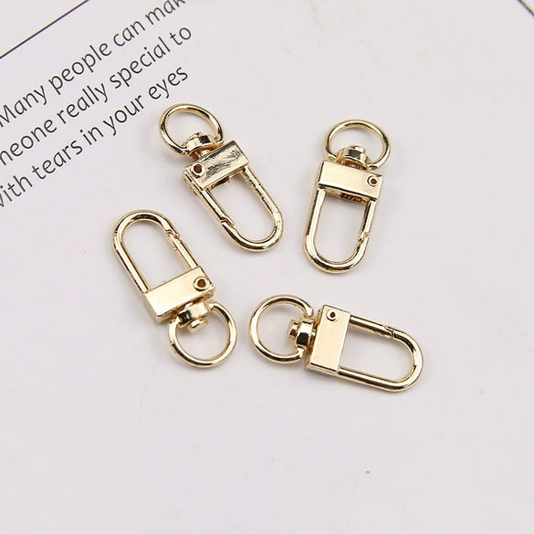 Wholesale Jewelry Accessories Alloy Silver Plated Gold Plated Electroplated U Shaped Minimalist Keychain Pendant