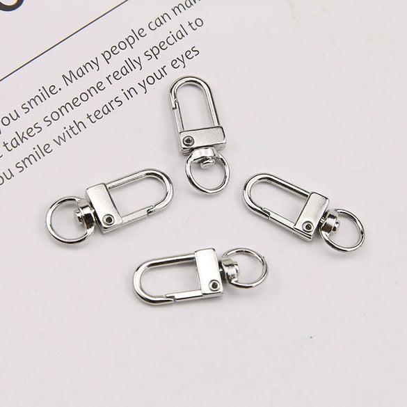 Wholesale Jewelry Accessories Alloy Silver Plated Gold Plated Electroplated U Shaped Minimalist Keychain Pendant