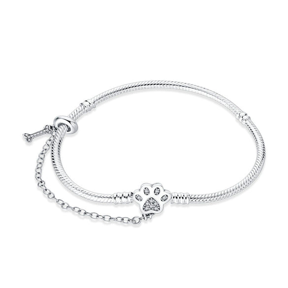 Wholesale Jewelry Accessories Animal Zodiac Style Silver Plated Claw Safety Chain Bracelet For Women