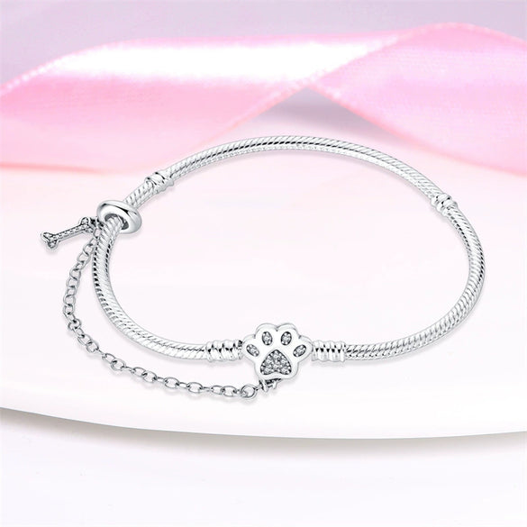 Wholesale Jewelry Accessories Animal Zodiac Style Silver Plated Claw Safety Chain Bracelet For Women