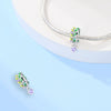 Wholesale Jewelry Accessories Bracelet Copper Plated 925 Silver Life Tree Sun World Peace Pigeon Charm Beads With Dripping Oil Design