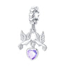 Wholesale Jewelry Accessories Bracelet Copper Plated 925 Silver Life Tree Sun World Peace Pigeon Charm Beads With Dripping Oil Design
