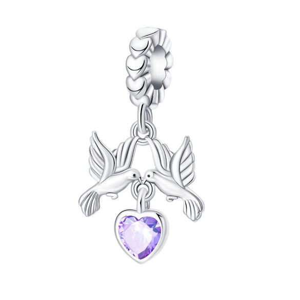 Wholesale Jewelry Accessories Bracelet Copper Plated 925 Silver Life Tree Sun World Peace Pigeon Charm Beads With Dripping Oil Design