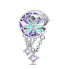 Wholesale Jewelry Accessories Butterfly Beads Bracelet 925 Silver Plated With Dripping Oil Treatment
