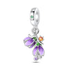 Wholesale Jewelry Accessories Butterfly Beads Bracelet 925 Silver Plated With Dripping Oil Treatment