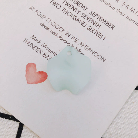 Wholesale Jewelry Accessories Candy Color Petal Pendant Earrings Plastic Resin Handmade