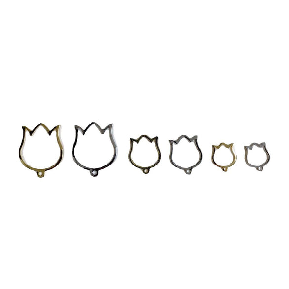 Wholesale Jewelry Accessories Copper Alloy Real Gold Plated Morning Glory Earrings