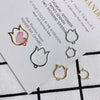 Wholesale Jewelry Accessories Copper Alloy Real Gold Plated Morning Glory Earrings