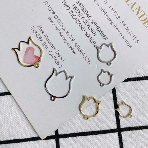 Wholesale Jewelry Accessories Copper Alloy Real Gold Plated Morning Glory Earrings