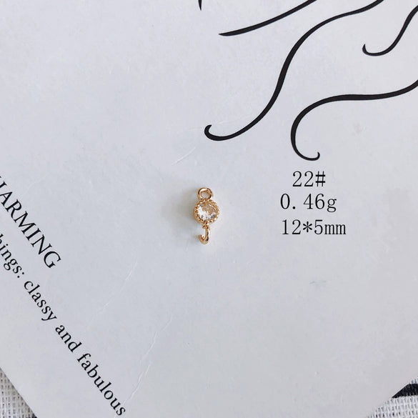 Wholesale Jewelry Accessories Copper And Zircon Inlaid Love Moon Wings Cross Pendant