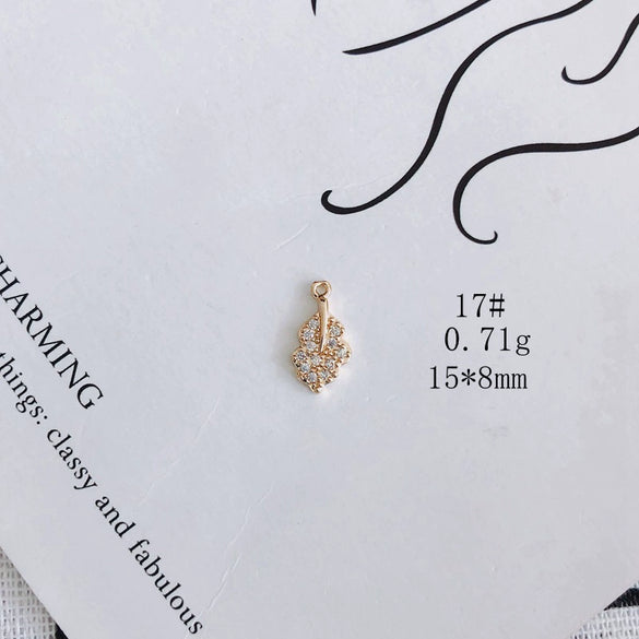 Wholesale Jewelry Accessories Copper And Zircon Inlaid Love Moon Wings Cross Pendant