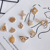 Wholesale Jewelry Accessories Copper And Zircon Inlaid Love Moon Wings Cross Pendant
