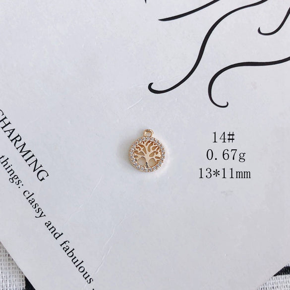 Wholesale Jewelry Accessories Copper And Zircon Inlaid Love Moon Wings Cross Pendant