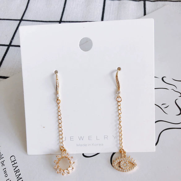 Wholesale Jewelry Accessories Copper And Zircon Inlaid Love Moon Wings Cross Pendant